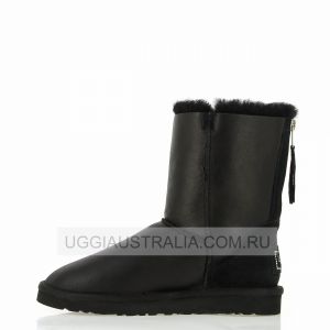 Zip Metallic Black