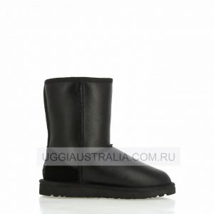 Ugg Men Classic Short Metallic Black