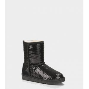 Ugg Kids Classic Short Sparkles Black