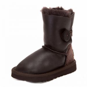Ugg Kids Bailey Button Metallic Chocolate