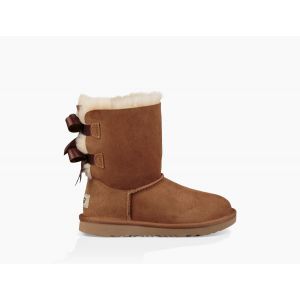 Ugg детские с бантиками Kids Bailey Bow Chestnut