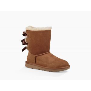 Ugg детские с бантиками Kids Bailey Bow Chestnut