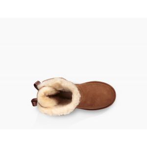 Ugg детские с бантиками Kids Bailey Bow Chestnut