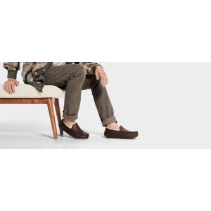 Мужские мокасины Ascot Leather Chocolate