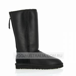 Ugg Tall Zip Metallic Black