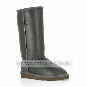 Ugg Tall Zip Metallic Grey
