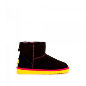 Женские Ugg мини Classic Mini II Black-Yellow