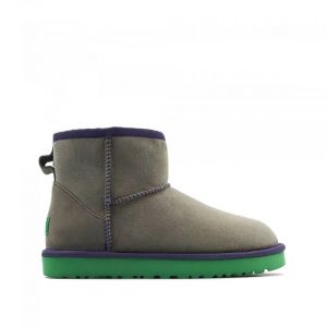 Женские Ugg мини Classic Mini II Grey-Aqua