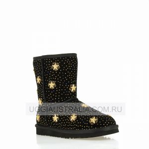 Ugg Classic Short Black Star