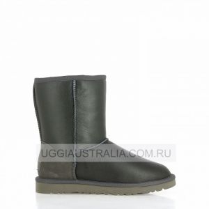Ugg Classic Short Metallic Grey