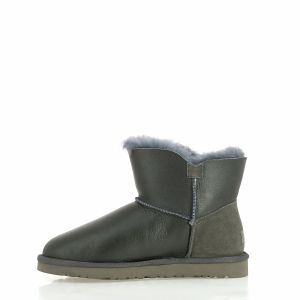 Mini Bailey Button Metallic Grey
