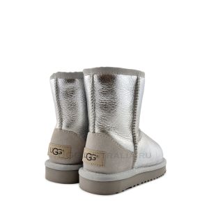 Детские Ugg Short Metallic Silver