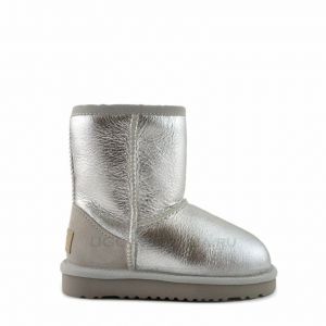 Детские Ugg Short Metallic Silver