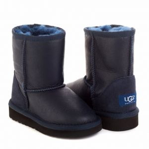 Детские Ugg Short Metallic Navy