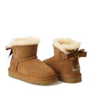 Детские Ugg Mini Bailey Bow II Chestnut