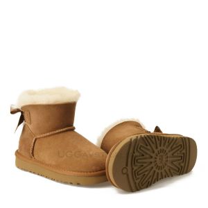 Детские Ugg Mini Bailey Bow II Chestnut