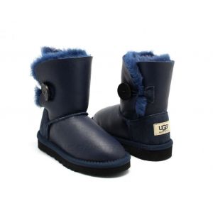 Детские Ugg Bailey Button Metallic Navy