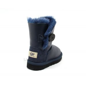 Детские Ugg Bailey Button Metallic Navy