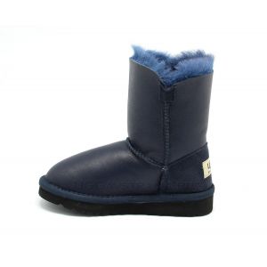 Детские Ugg Bailey Button Metallic Navy