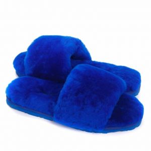 Ugg Fluff Slide Slippers BLUE