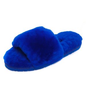 Ugg Fluff Slide Slippers BLUE