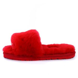 Ugg Fluff Slide Slippers RED