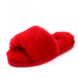 Ugg Fluff Slide Slippers RED