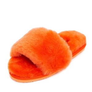 Ugg Fluff Slide Slippers ORANGE
