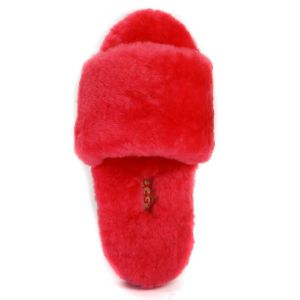 Ugg Fluff Slide Slippers WATERMELON RED