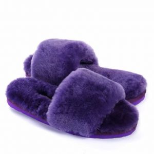 Ugg Fluff Slide Slippers PURPLE