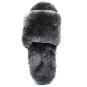 Ugg Fluff Slide Slippers GREY