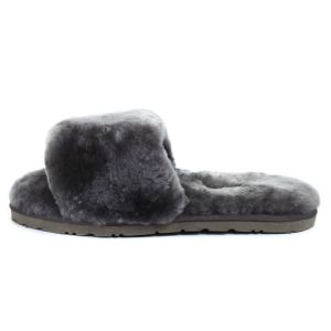 Ugg Fluff Slide Slippers GREY