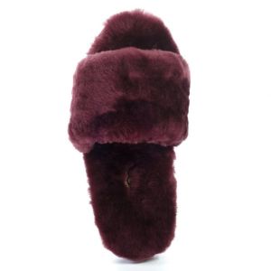 Ugg Fluff Slide Slippers DARK PURPLE