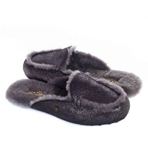 Женские тапочки Ugg LANE черный лед