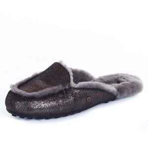 Женские тапочки Ugg LANE черный лед