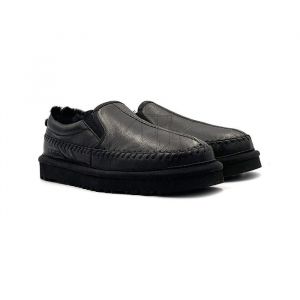 Слипперы Stitch Slip Leather Black