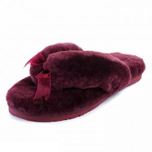 Fluff Flip Flop Dark Purple