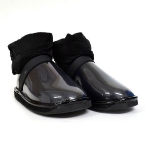 Clear Quilty Boot Black