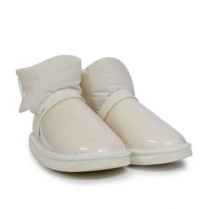 Clear Quilty Boot White