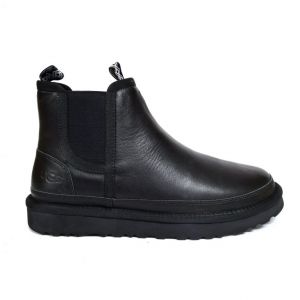 Men Neumel Chelsea Leather Black
