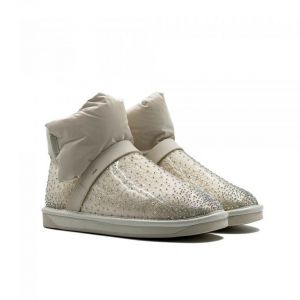 Ugg Clear Quilty Boot Bling White