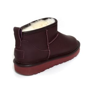 Ultra Mini Leather Wine Red