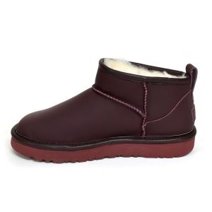 Ultra Mini Leather Wine Red