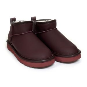 Ultra Mini Leather Wine Red