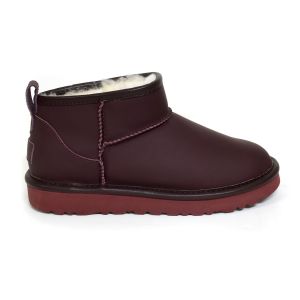 Ultra Mini Leather Wine Red