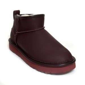 Ultra Mini Leather Wine Red