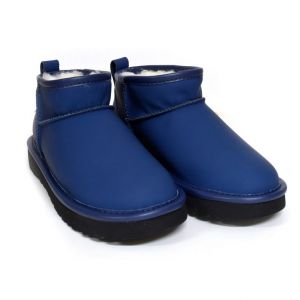 Ultra Mini Leather Navy