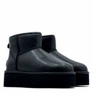 Ugg Mini Platform Leather Black