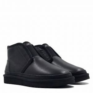 Mens Neumel Flex Leather Black