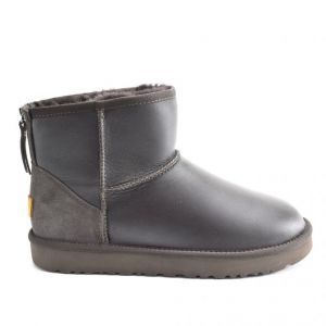Men Mini Zip Metallic Chocolate